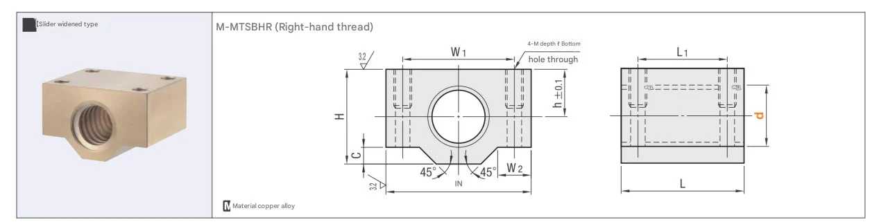 Bronze Trapezoidal Screw Nut